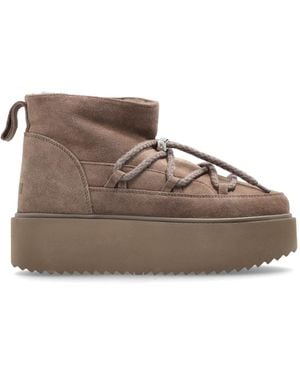 Inuikii "Classic Low Platform" Snow Boots - Brown