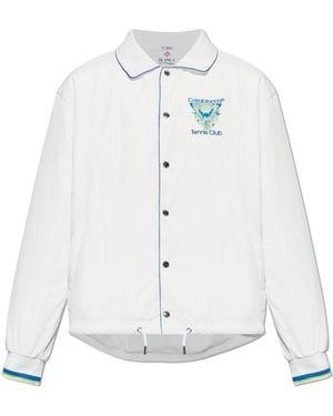CASABLANCA Jacket With Print - White