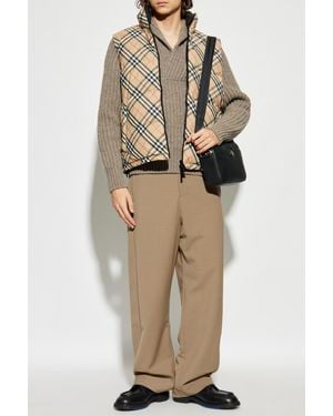 Burberry Reversible Vest 'Snowshill' - Natural