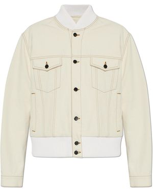 Lanvin Cotton Bomber Jacket - Natural