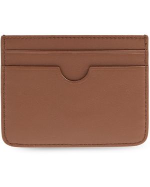 Ami Paris Leather Card Holder - Brown