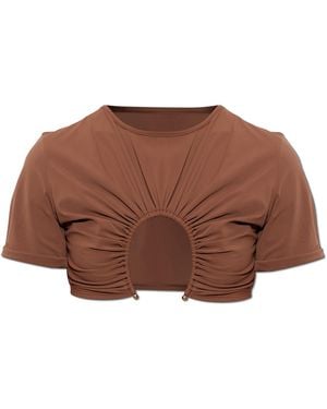 Christopher Esber Bikini Top 'Prong' - Brown