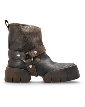 DIESEL Platform Ankle Boots 'D-Tex Tu' - Brown