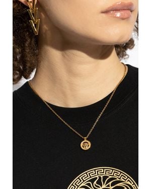 Versace Necklace With Charms - Black