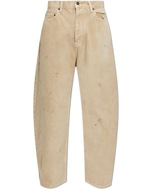 Balenciaga Jeans With A Vintage Effect - Natural