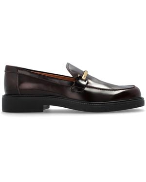 Tod's Leather Loafers - Black