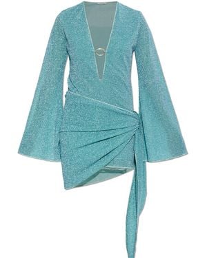 Oséree Dress With Lurex Thread - Blue