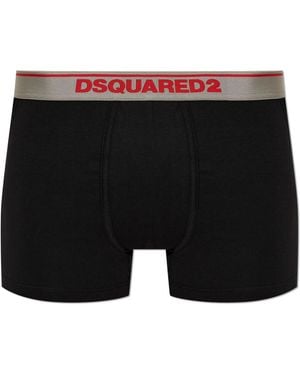 DSquared² Logo Boxer Briefs - Black