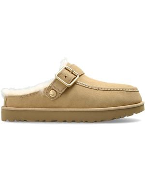 UGG Suede Shoes 'Goldenstar Evelina Clog' - Natural