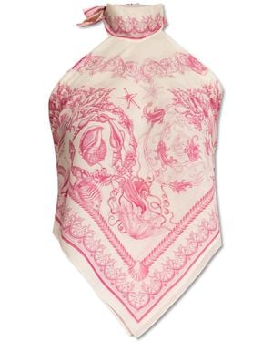 Versace Backless Top - Pink