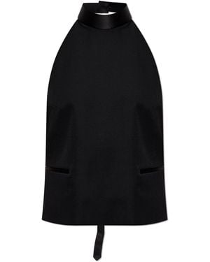 McQueen Wool Top - Black