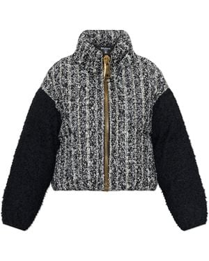 Balmain Insulated Tweed Jacket - Black
