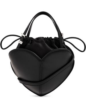 ROTATE BIRGER CHRISTENSEN Leather Heart-Shaped Bag - Black