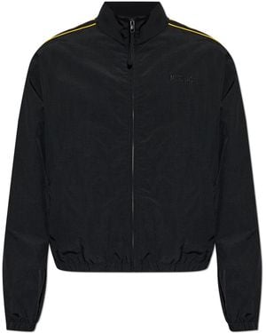 Moschino Light Jacket With A Stand-Up Collar - Black