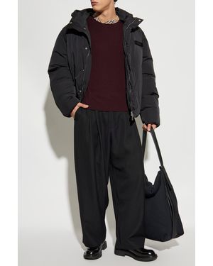 Jacquemus Insulated Jacket With Hood - Black