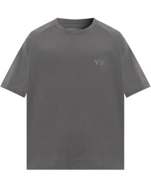 Y-3 T-Shirt With Logo - Grey