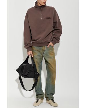 Jacquemus Cotton Sweatshirt 'Gros Grain' - Brown