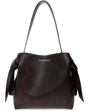 Acne Studios Leather Tote Bag 'Musubi' - Black