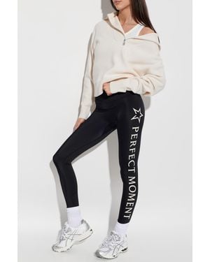 Perfect Moment Sweater With A Wide Collar - Natural