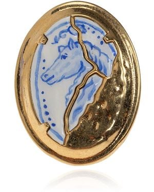 Chloé Signet Ring 'Bloomcraft' - Blue