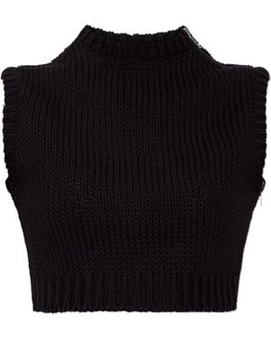 Max Mara 'Volto' Vest - Black