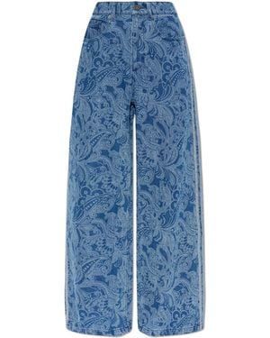 adidas Originals Wide-Leg Jeans - Blue