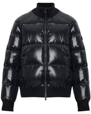 Moose Knuckles Down Jacket With Stand-Up Collar - Black