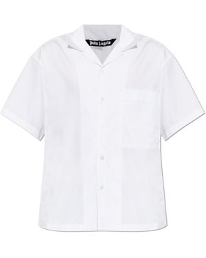 Palm Angels Short-Sleeved Shirt - White