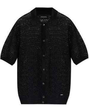 DSquared² Short-Sleeved Cardigan - Black