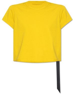 Rick Owens T-Shirt 'Small Level T' - Yellow