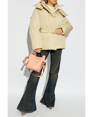 Acne Studios Down Jacket With Hood - Natural