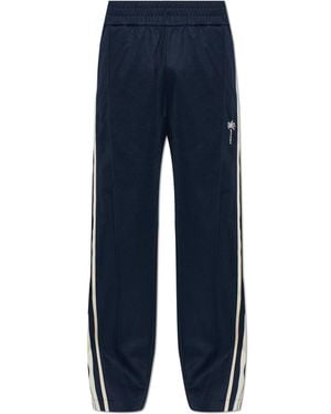 Palm Angels Straight-Leg Track Trousers - Blue