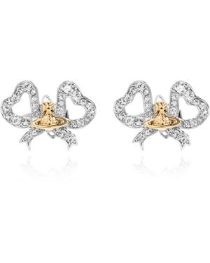 Vivienne Westwood Earrings With Logo - Metallic