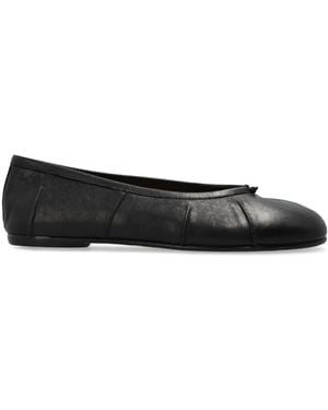 Maison Margiela Leather Ballet Flats - Black