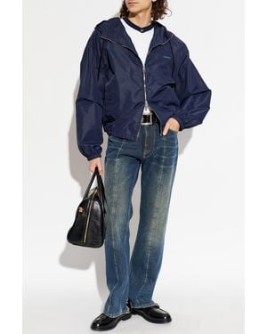 Versace Light Jacket With Hood - Blue