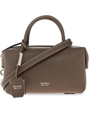 Max Mara Hand-Held Bag 'Holdalls' - Brown