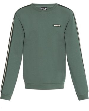 EA7 Sweatshirt With Logo Patch - Green