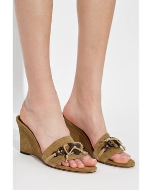 Isabel Marant Wedge Sandals 'Anee' - Brown