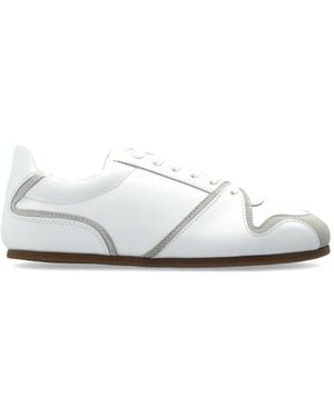 Moschino Leather Sports Shoes - White