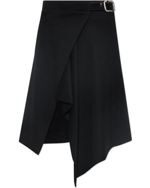 The Attico Skirt With Belt - Black