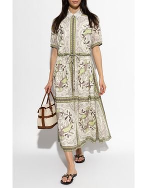 Tory Burch Patterned Dress - White