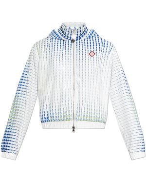 CASABLANCA Jacket With Logo Patch - Blue
