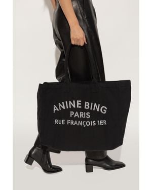 Anine Bing Shopper Bag "Leo" - Black