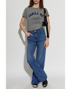 Mother 'The Mid Rise Lasso Sneak' Jeans Pants - Blue