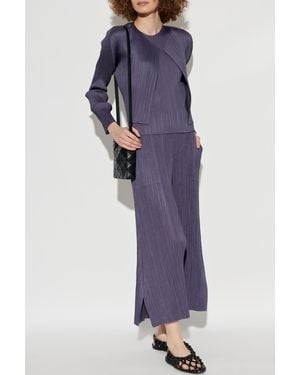 Pleats Please Issey Miyake Pleated Top - Purple