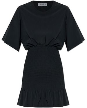 The Attico Dress With Ruching - Black