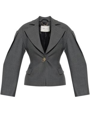 Blumarine Open-Lapel Blazer - Black
