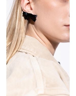 Balenciaga Bow-Shaped Earrings - Natural