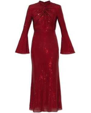 Self-Portrait Sequin Dress - Red