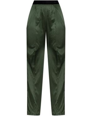 Tom Ford Silk Trousers - Green